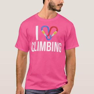 Ik hou van klimmen t-shirt