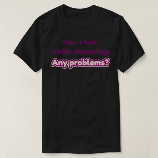 Ik hou van Knife die Classic TShirt gooit (Design voorkant)