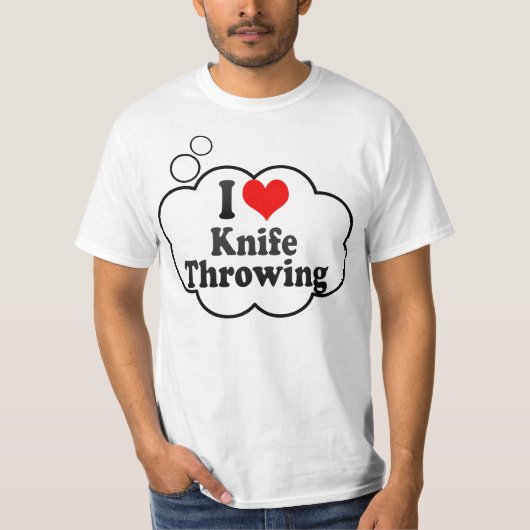 Ik hou van Knife Throwing T-shirt (Voorkant)