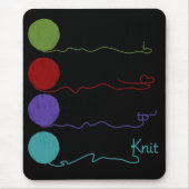 Ik hou van Knit Mousepad Muismat (Voorkant)