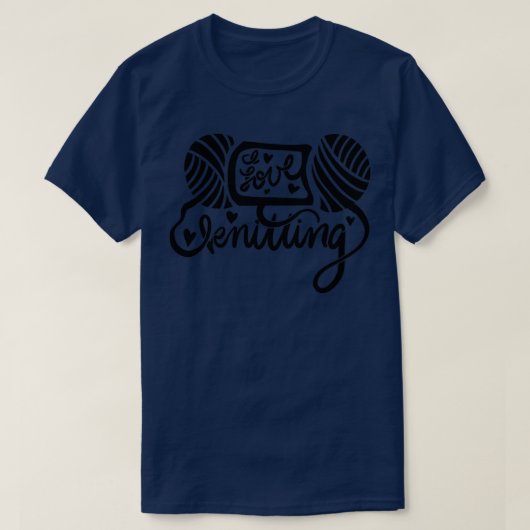 Ik hou van Knitting1 T-shirt (Design voorkant)