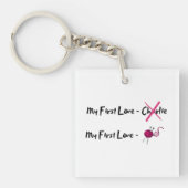 Ik hou van Knitting Sleutelhanger (voorkant)