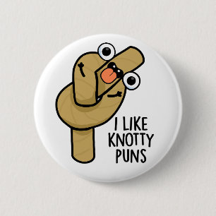Ik hou van knoestige woordspelingen grappig touw w ronde button 5,7 cm