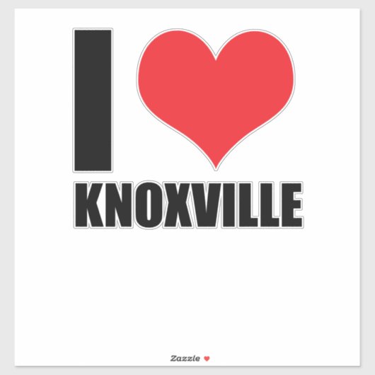 Ik hou van Knoxville Sticker (Vel)