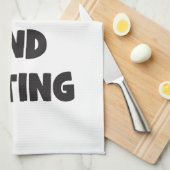 Ik hou van knuffels en gewichten tillen - Grappige Theedoek (Quarter Fold)