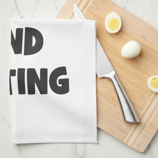 Ik hou van knuffels en gewichten tillen - Grappige Theedoek (Quarter Fold)