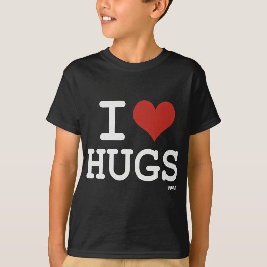 Ik hou van knuffels t-shirt (Voorkant)