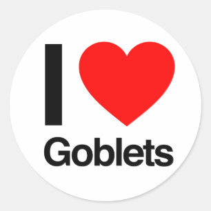 ik hou van knuppels ronde sticker