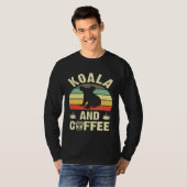 Ik hou van Koala Coffee Funny  Theme Wild Anim T-shirt (Voorkant volledig)