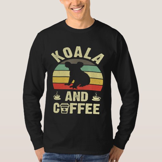 Ik hou van Koala Coffee Funny  Theme Wild Anim T-shirt (Voorkant)