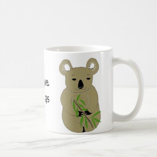 Ik hou van koala's koffiemok (Rechts)