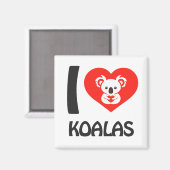 Ik hou van Koalas Magneet (Voorkant / Achterkant)