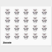 Ik hou van KOALAS - Marsupial - Aussie Wildlife -  Ronde Sticker (Vel)