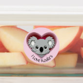 Ik hou van Koalas Sticker Blad Schattige Koala Bee (Aangebracht)