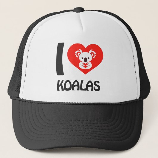 Ik hou van Koalas Trucker Pet (Voorkant)