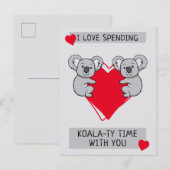 Ik hou van Koalaty-tijd met jou Briefkaart (Voorkant / Achterkant)