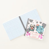 IK HOU VAN KOEIEN! Aangepast 8,5" x 8,5" spiraal N Notitieboek (Binnen)