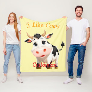 Ik hou van Koeien Art Thunder_Cove Fleece Deken