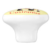 Ik hou van Koeien Art Thunder_Cove Keramische Knop (Zijkant)