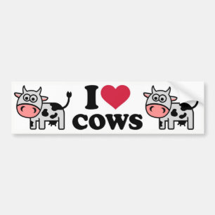 Ik hou van Koeien Bumpersticker