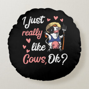 Ik hou van Koeien die Boerderij kotsen Rond Kussen