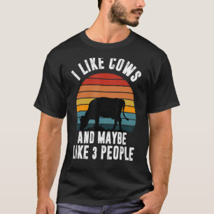 Ik Hou Van Koeien En Misschien Hou Ik Van 3 Mensen T-shirt