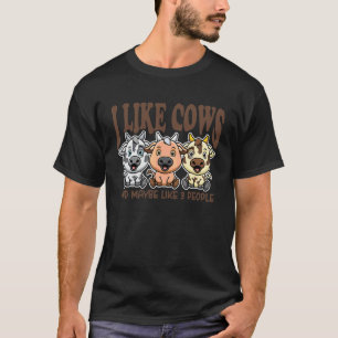 Ik Hou Van Koeien En Misschien Vind Ik 3 Mensen Le T-shirt