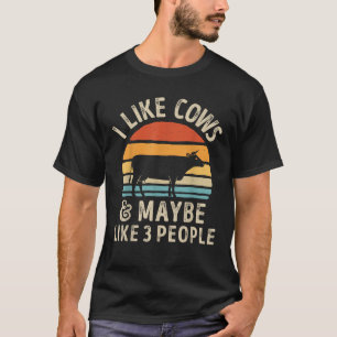 Ik Hou Van Koeien En Misschien Vind Ik 3 Mensen Le T-shirt