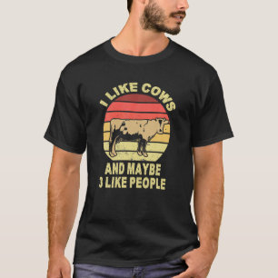 Ik hou van Koeien en misschien wel van 3 mensen di T-shirt