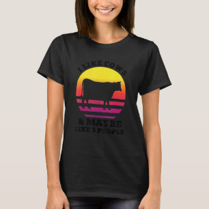 Ik hou van Koeien en misschien wel van 3 mensen di T-shirt