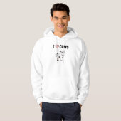 Ik hou van Koeien Hoodie (Voorkant volledig)