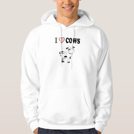 Ik hou van Koeien Hoodie (Voorkant)