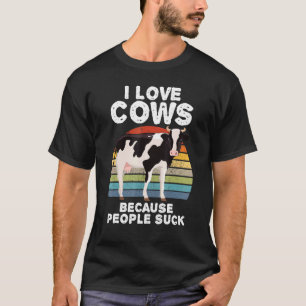Ik Hou Van Koeien Kleren Kunst Veebouwer Koe T-shirt