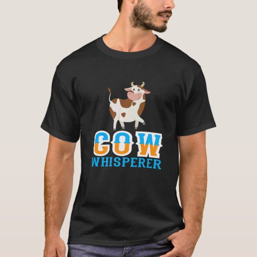 Ik hou van koeien koe fluisteraar t-shirt (Voorkant)