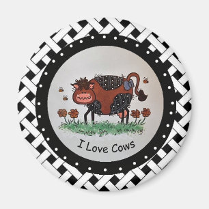 Ik hou van koeien Magnet