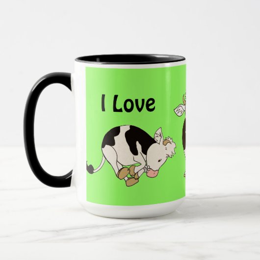 Ik hou van koeien mok (Links)