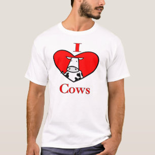 Ik hou van koeien - rood t-shirt