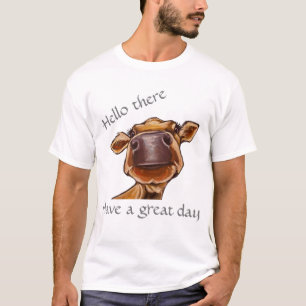 Ik hou van Koeien! Sluit Koe/bewerkbare tekst T-shirt