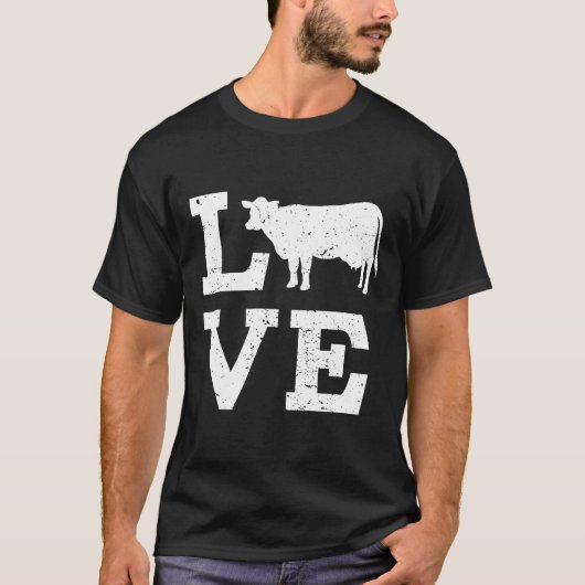 Ik hou van koeien t-shirt (Voorkant)