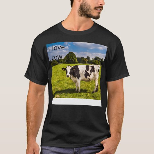 Ik hou van koeien t-shirt (Voorkant)
