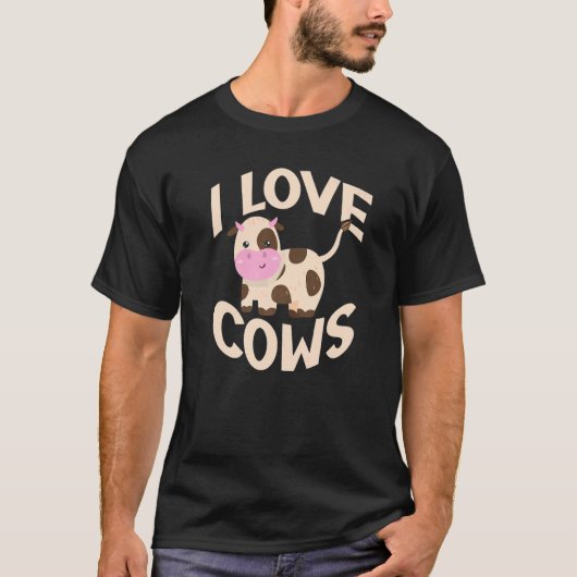 Ik hou van koeien t-shirt (Voorkant)