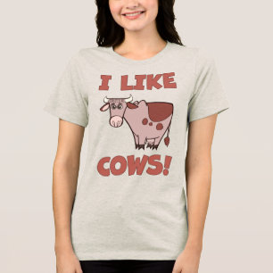 Ik hou van Koeien! Tri-Blend Shirt