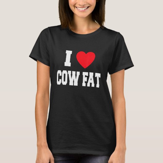 Ik hou van koeienvet t-shirt (Voorkant)