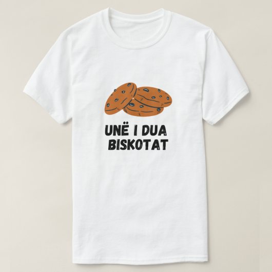Ik hou van koekjes in het Albanees - Unë i dua bis T-shirt (Design voorkant)
