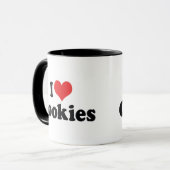 Ik hou van koekjes mok (Voorkant links)