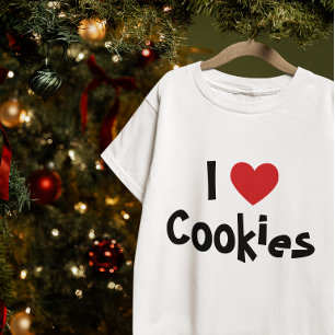Ik hou van koekjes Rode Hart T-shirt