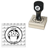 Ik hou van koekjes rubberstempel (Gestempeld)