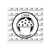 Ik hou van koekjes rubberstempel (Afrduk)