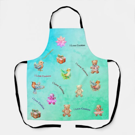 Ik hou van koekjes schort (Voorkant)
