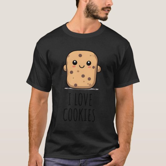 Ik hou van koekjes t-shirt (Voorkant)